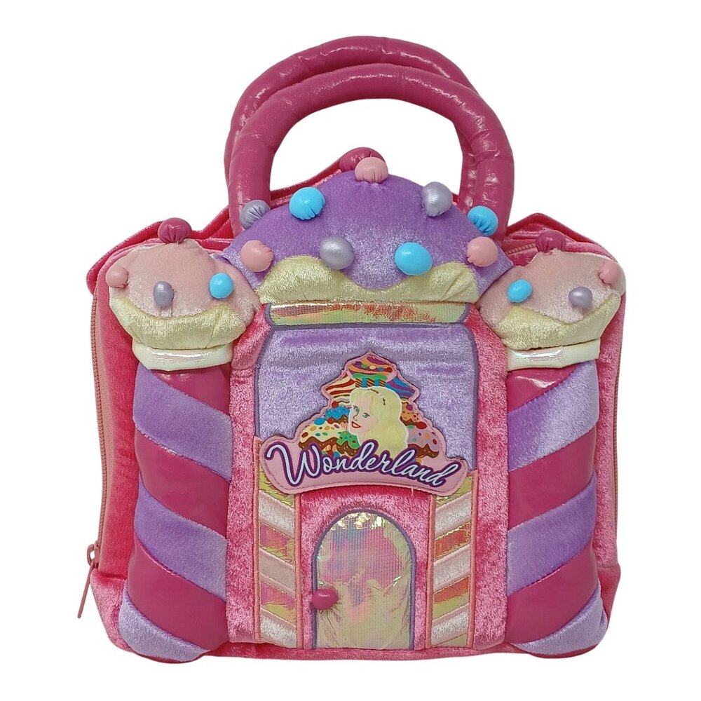 Wonderland Bakery Plush Castle Insulated Tote Bag Pink & Lavender 3D Plush #D-47
